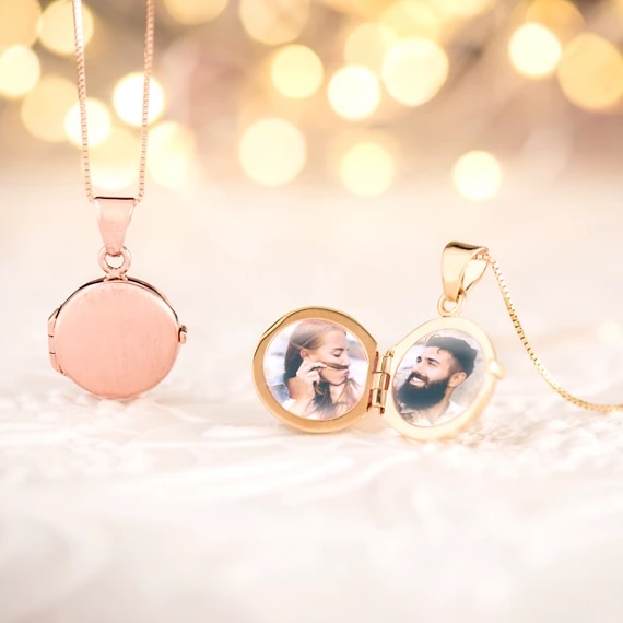 A Shane Co. locket with photos in it